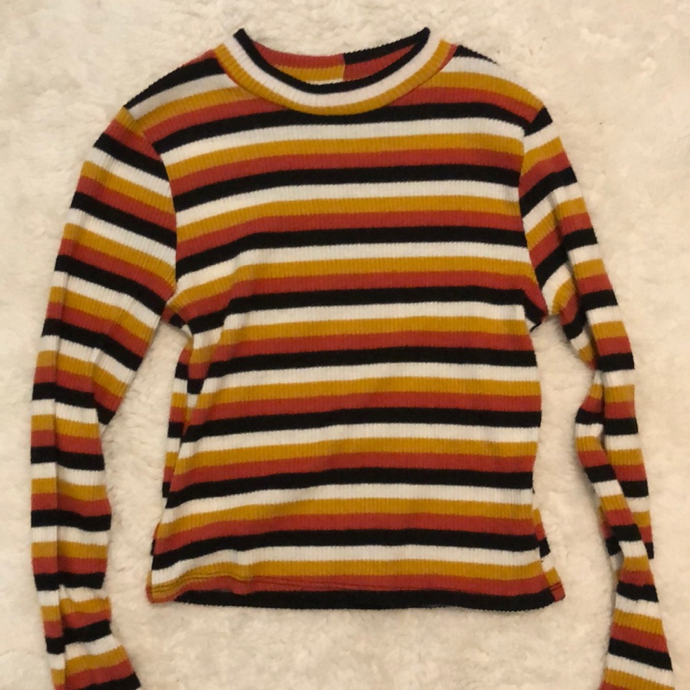 Striped knitted sweater